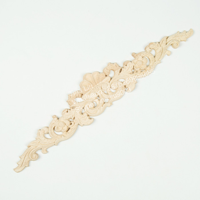 Elegant wood carved appliques and onlays