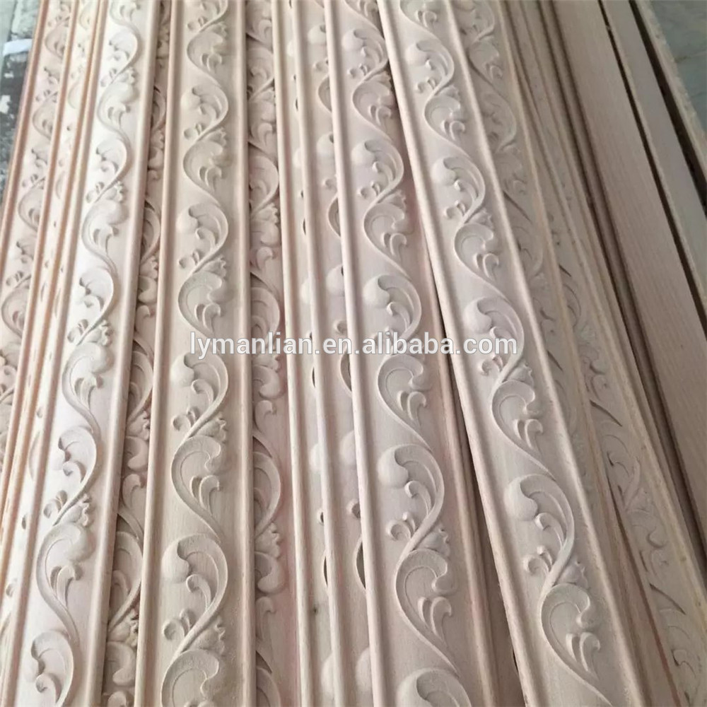 Beautiful flower carving wood moldings