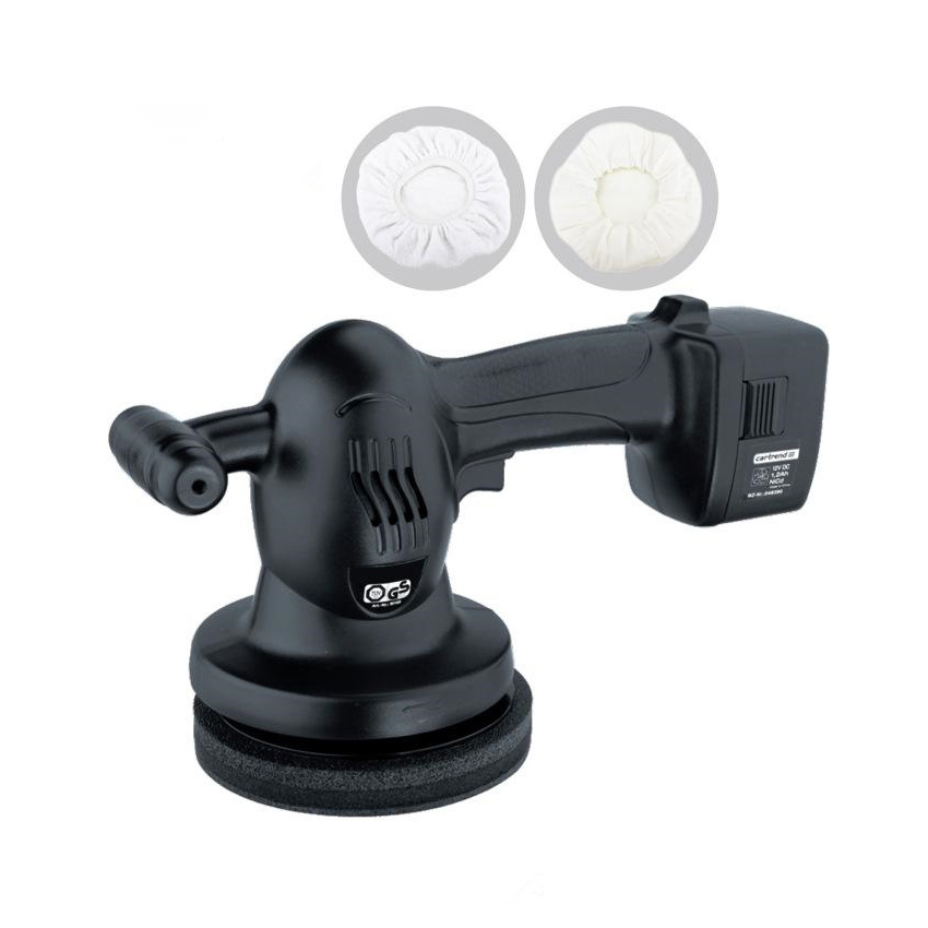 Black color dual action car polisher with foam pad