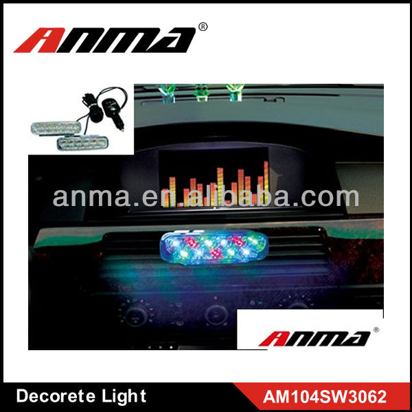 Sound control decorative light car decorates led strobe lights