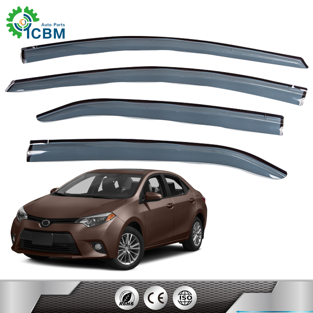 New window visor for car door visor weather shield deflector guard rain shield