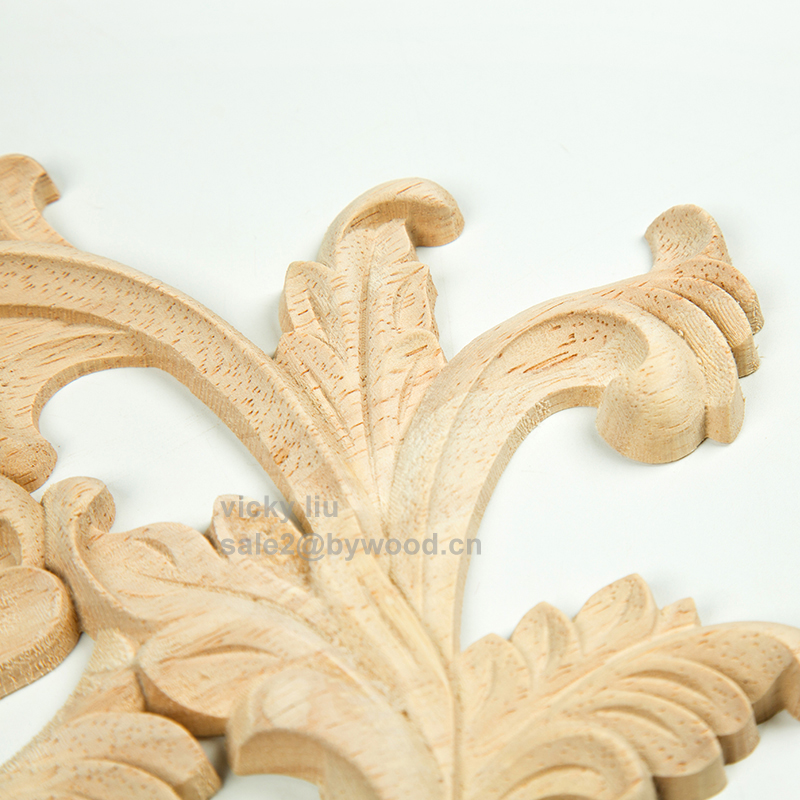 European style furniture decoration antique finished wood carving wood onlay