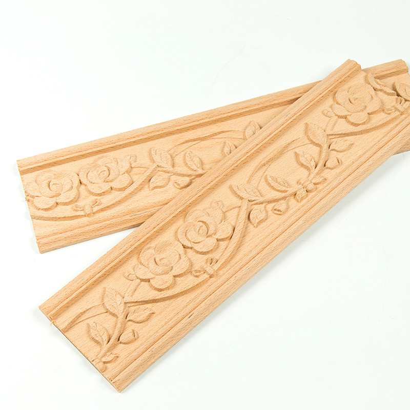 wood carve flower moulding wood decorative cabinet moulding decorative wall moulding