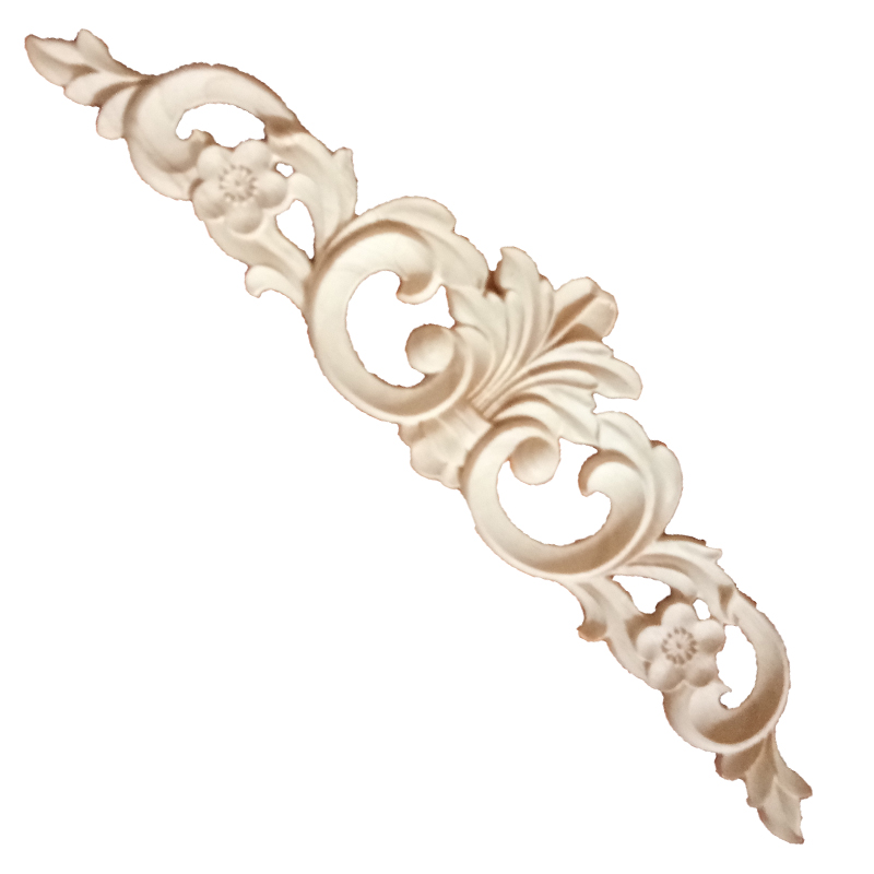 Delicate carved solid wood furniture decals