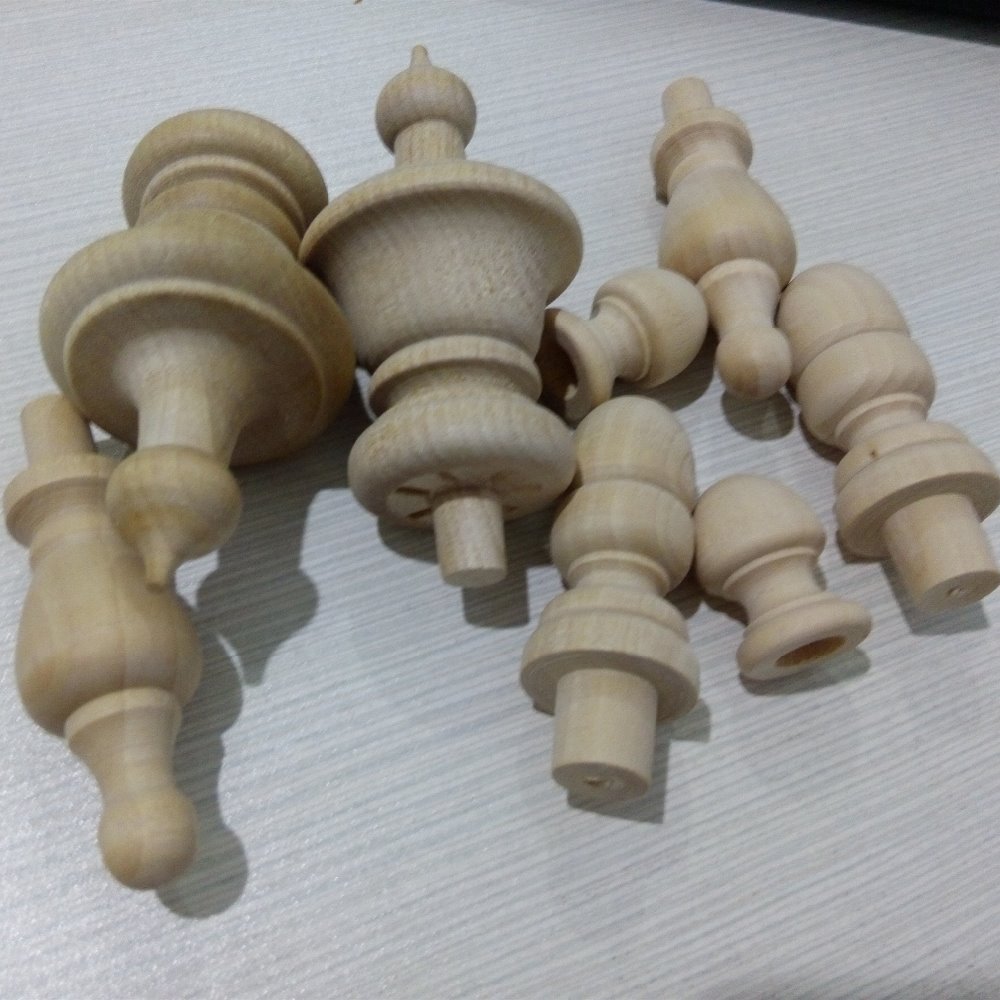 cherry wood finials