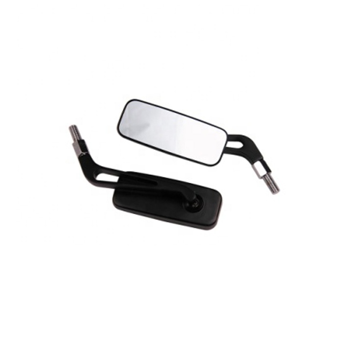 Chrome/Black Universal Motorcycle Scooter Moped Rear View Mirror CNC