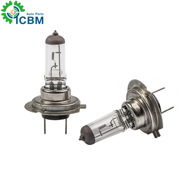 Hard glass /Quartz glass halogen bulb h7  12v 55w for car with 3200K  1900LM