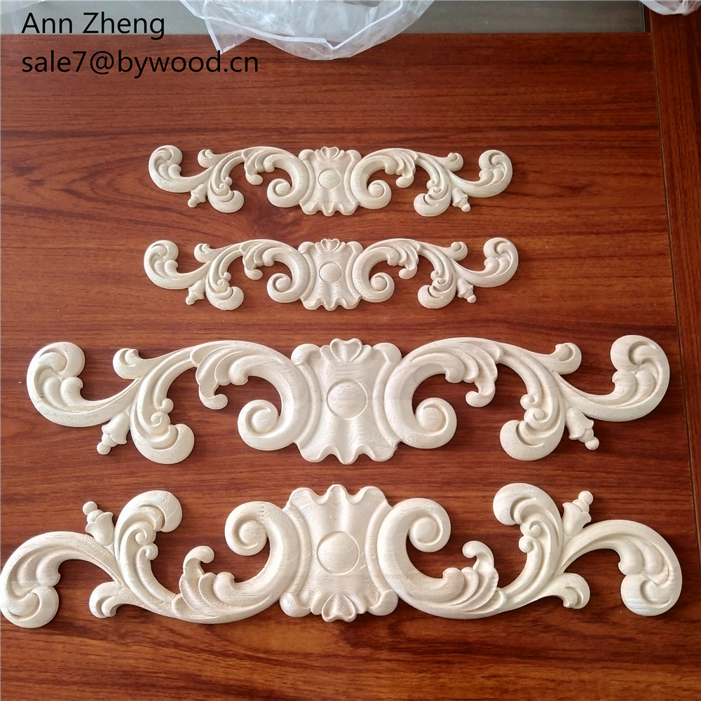 wood building  material and carved embossed wood appliques craft