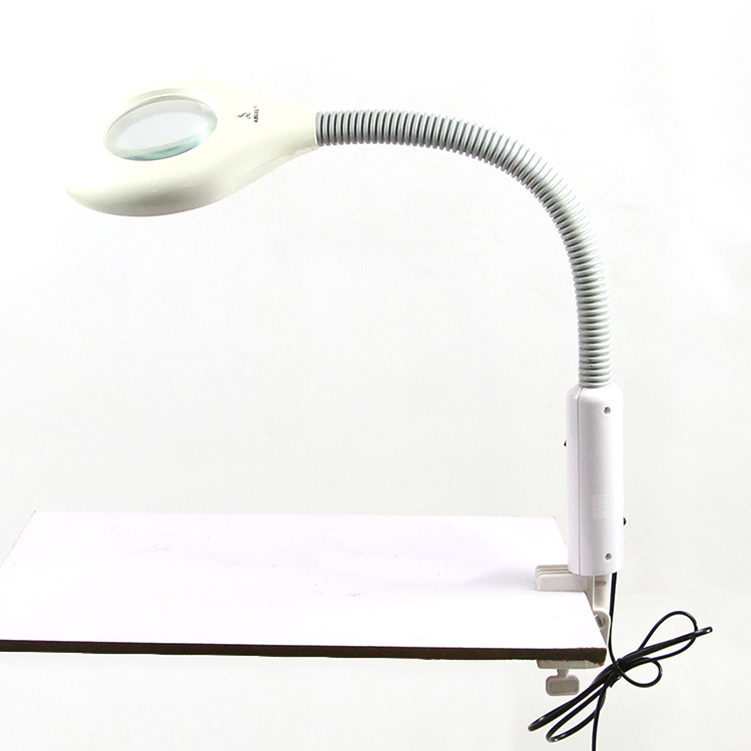 Beauty Salon White Vertical Cold Light Amplification Lamp Tattoo Simple Beauty 3 Times Magnifying Glass