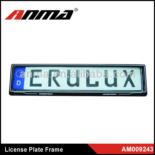 European car number plate frame and decorative license plate frames