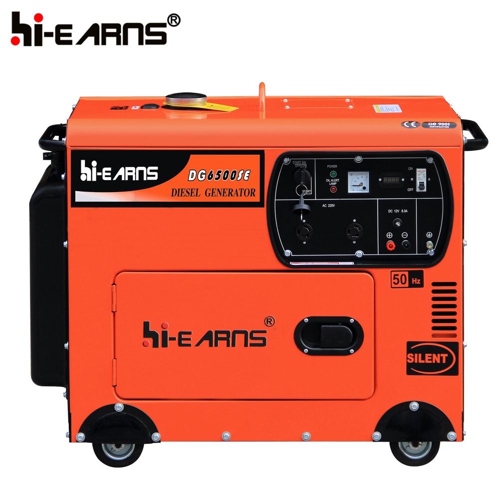 new design silent 5KW diesel generator battery