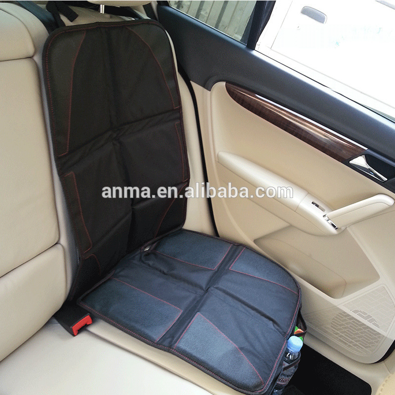 Black Mat Full-Size car Seat Protector Anti-slip child car seat protector