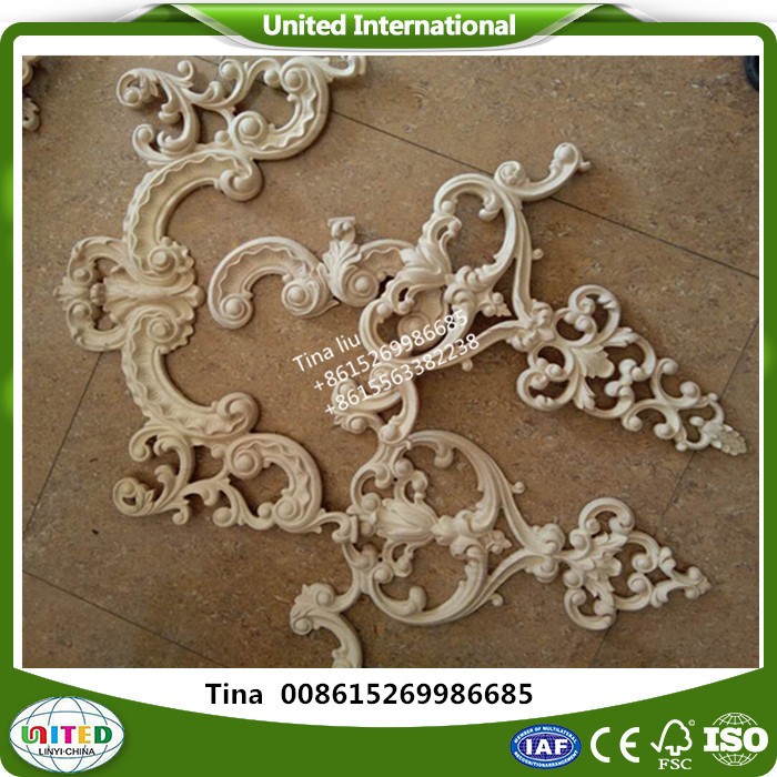 Rubber wood appliques furniture appliques and onlays