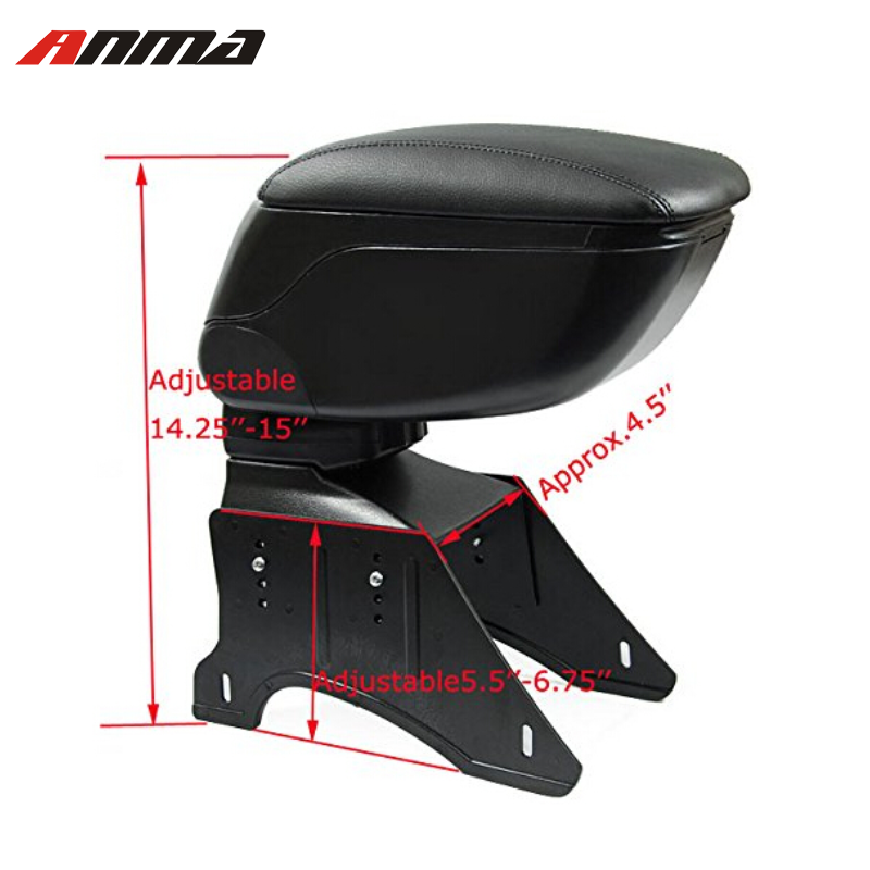 Universal car armrest organizer multi adjustable auto center console box