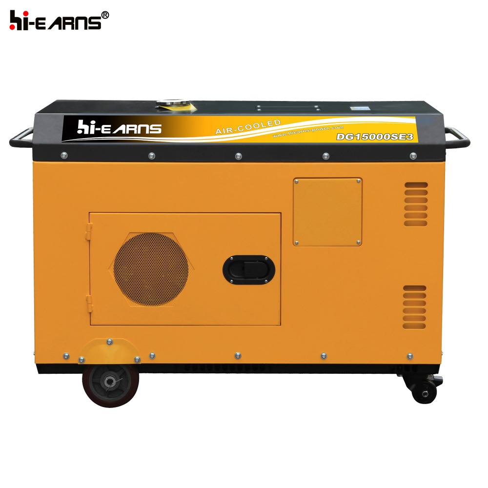 10KW Two-cylinders electric start 3 phase silent diesel generator set