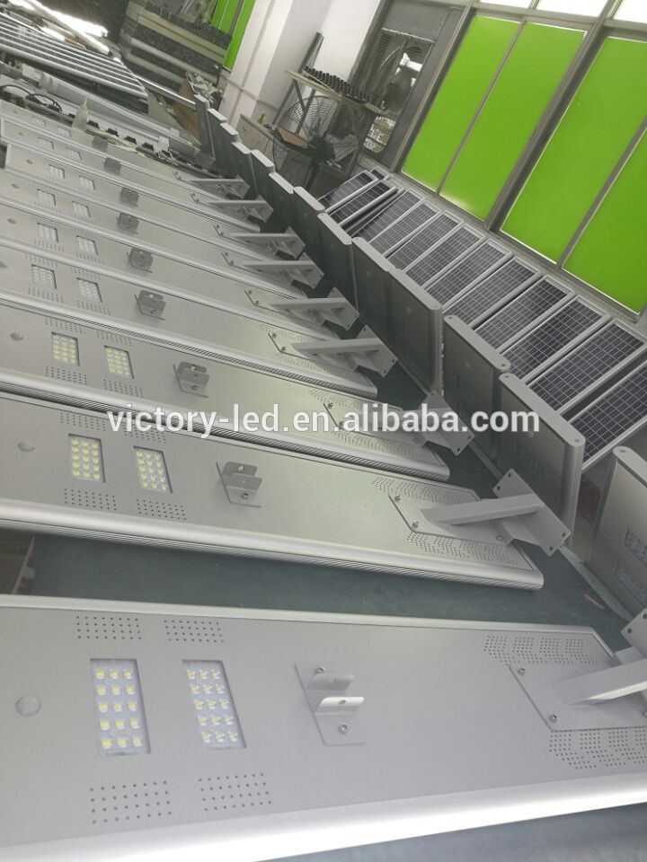 Solar Energy Saving 1Ow 20w 30w 40w 50w 60w Integrated Lamp,All In One SolarLed Street Light With LiFePO4 Battery
