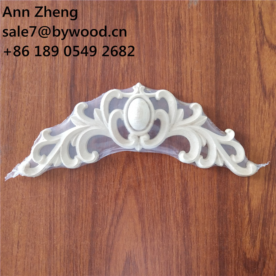 interior design furniture part wood carved onlays  for cabinets wood decorative furniture onlays