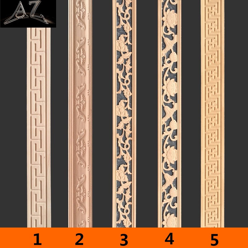 Solid wood carved mouldings wood carve flower moulding