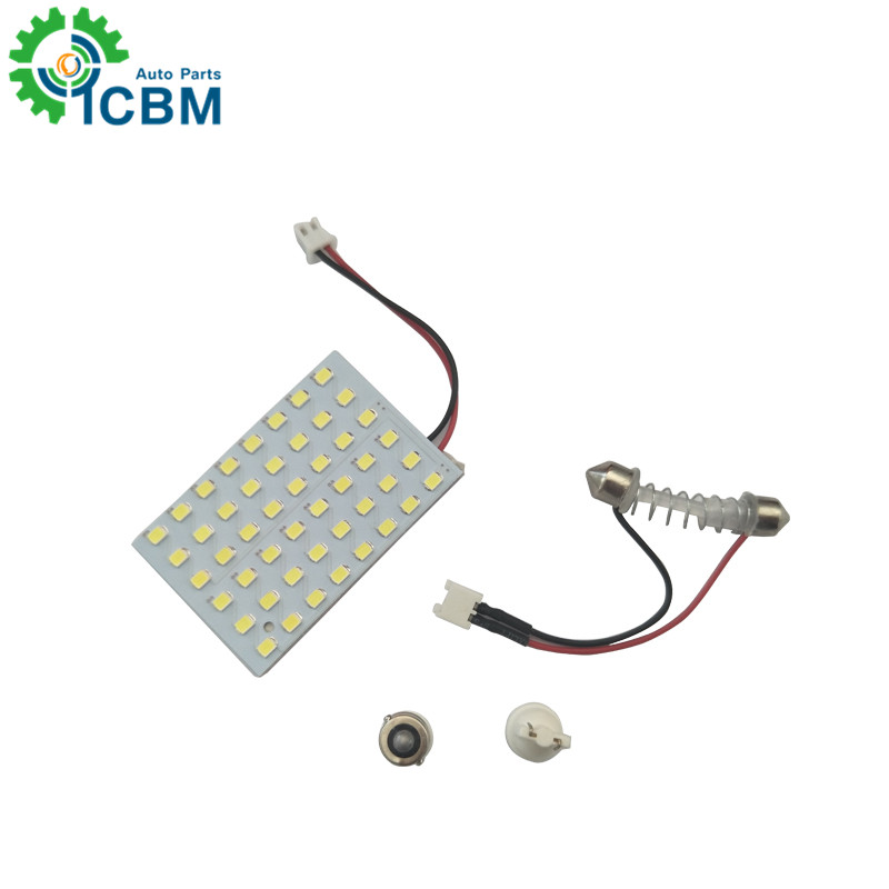 T10 BA9S Interior Dome LED Panel Light festoon 48smd 3528 LED car roof lining light led roof lights for cars