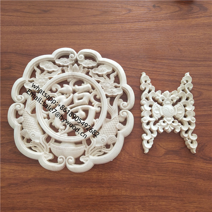 Chinese decoration style wood appliques