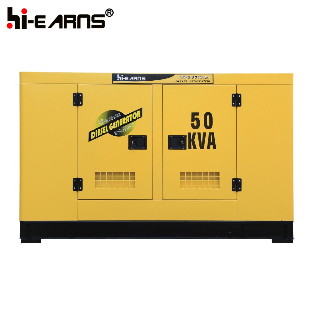 50KVA silent robin color diesel generator set huadong engine