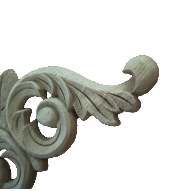 Furniture Decoration Onlay Unpainted wood carved