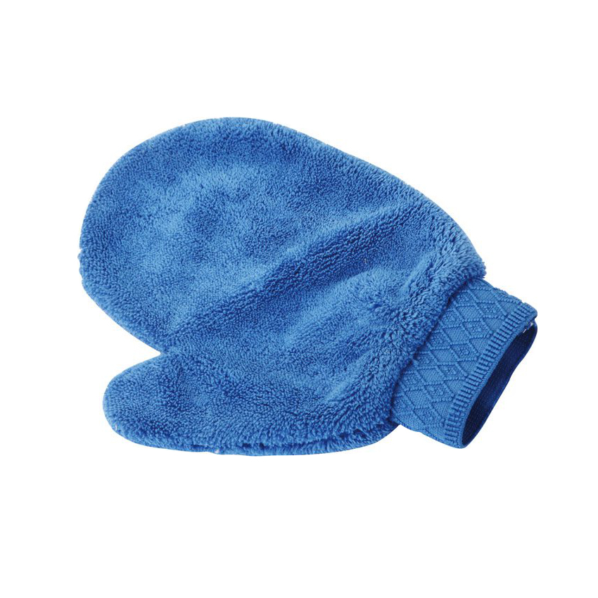 Blue Coral velvet Car Cleaning Glove