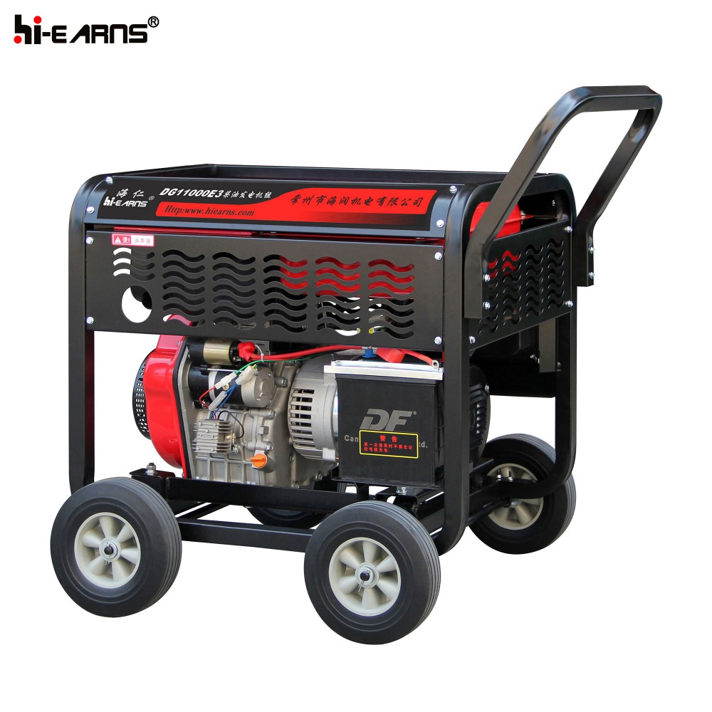 Patent good quality single cylinder engine portable 8KW diesel generator dg11000e