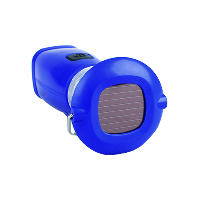 ABS Portable Hand-Cranked Solar Camping LED Light in Blue Color