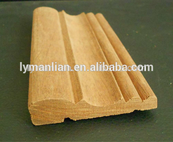 teak wood moulding/ cheap baseboard