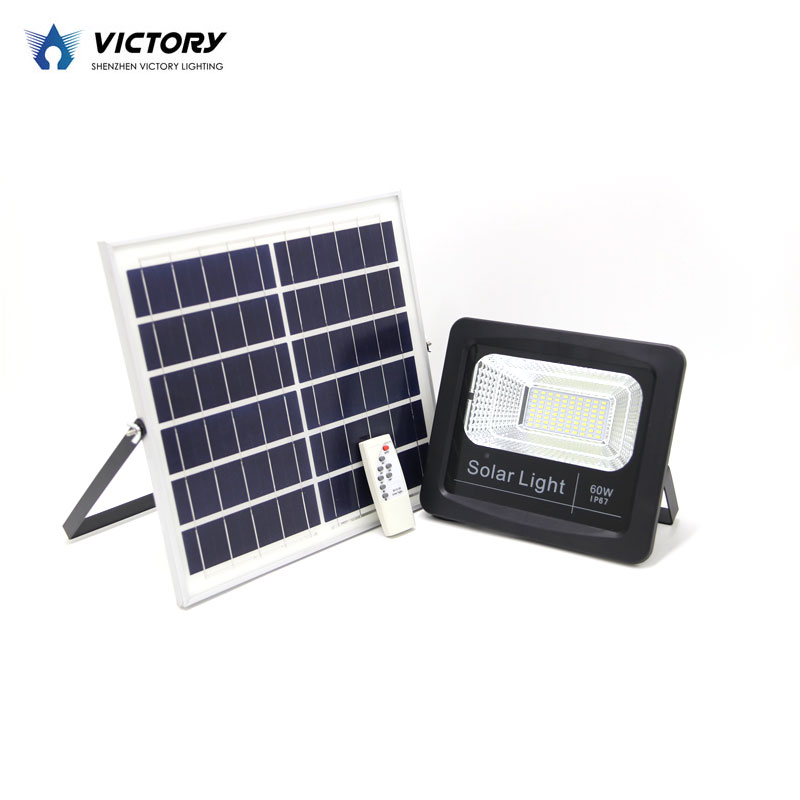 Outdoor Solar LED Flood Lights 100W 50W 30W 70-85LM Lamps Waterproof IP65 Lighting Floodlight Battery Panel Power Remote Control