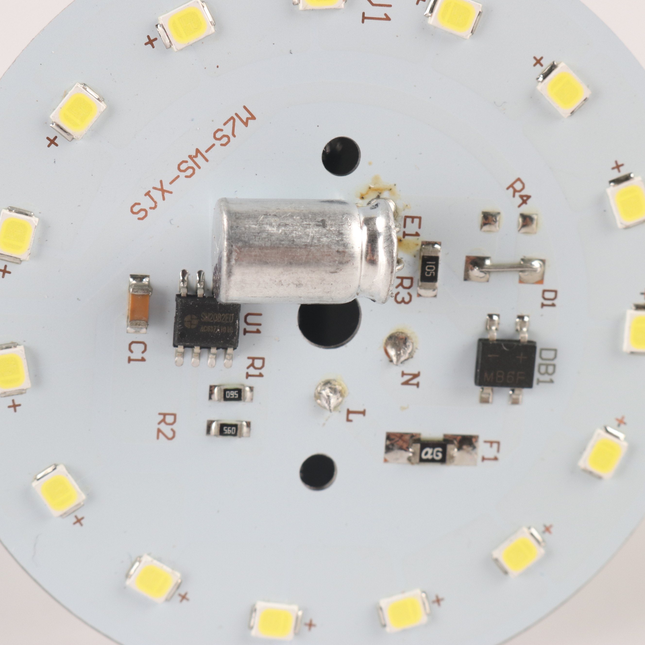 Vehicle Light Round 94v-0 LED PCB Board Aluminum PCB