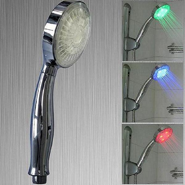 Home automatic colors lighting change bathroom fancy led shower head