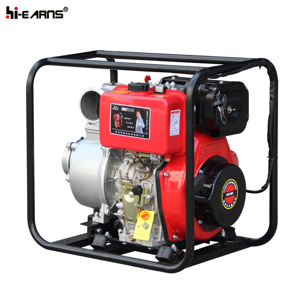 4 inch electric start 186FA diesel engine irrigation water pump