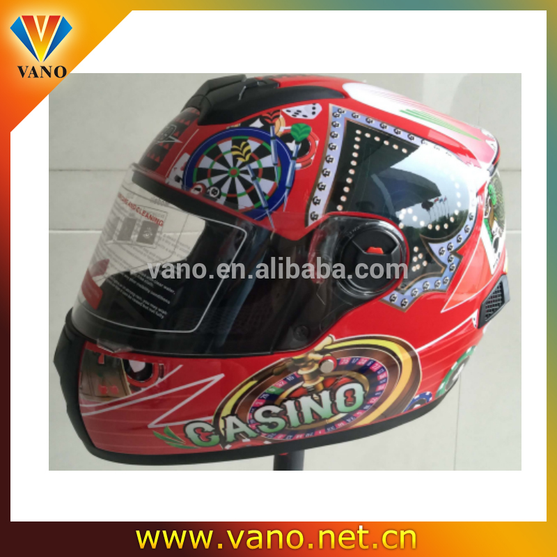 motorcycle helmet colorful double visors helmet