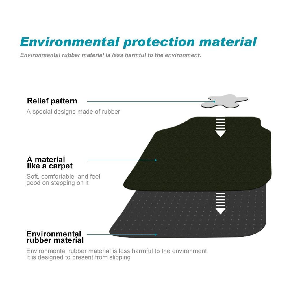 Full Set Universal anti slip Car Carpet PVC Floor Mat