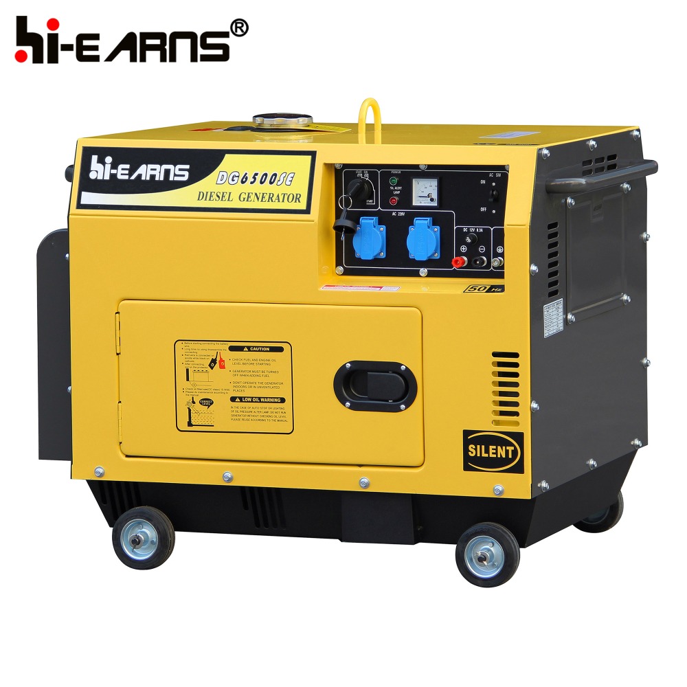 air cooled single cylinder silent generator diesel 5kva price