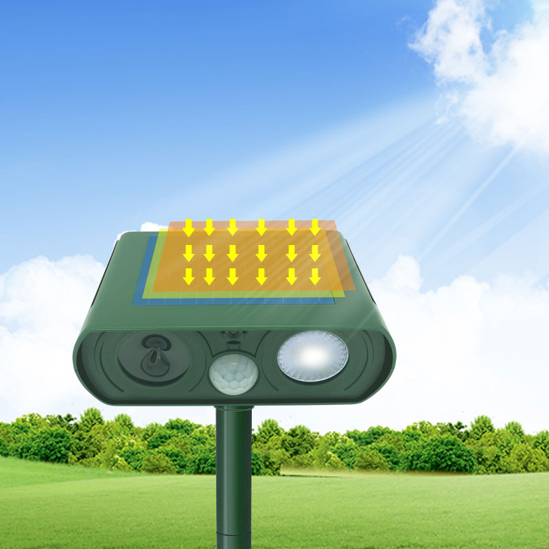 RC-510B Update Solar Power Garden Decoration Outdoor Use Ultrasonic Dogs and Cats Animal Repeller Repellent Shenzhen