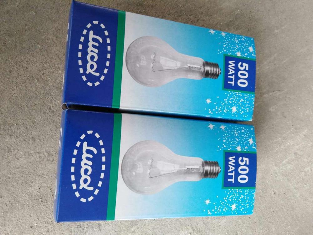 220-240V A55 incandescent  lamp and clear incandescent bulbs