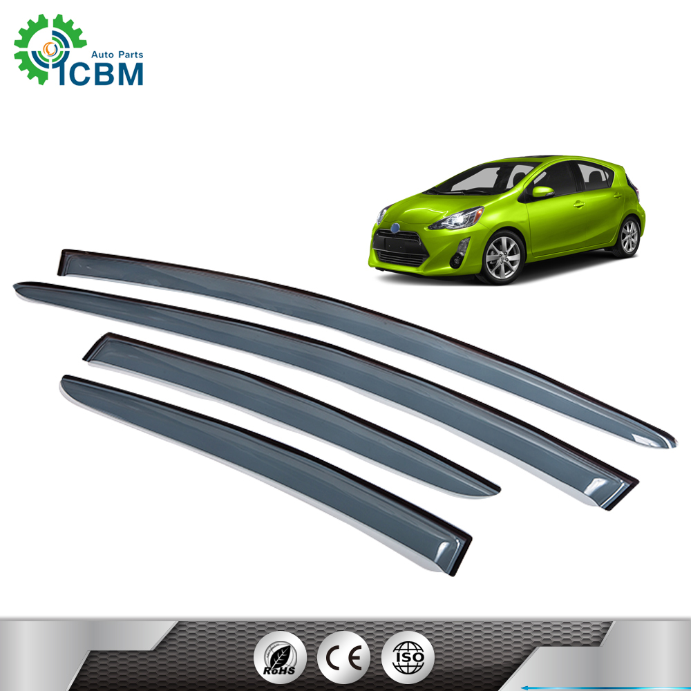 car accessories supper quality Side Window Wind Deflectors 2019 Hot Sale PC Vent Visor Used For for PRIUS 12-15