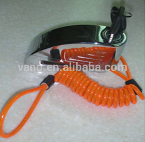 Popular sales kinbar bike disc brake alarm lock 110 decibel with reminder cord and bag