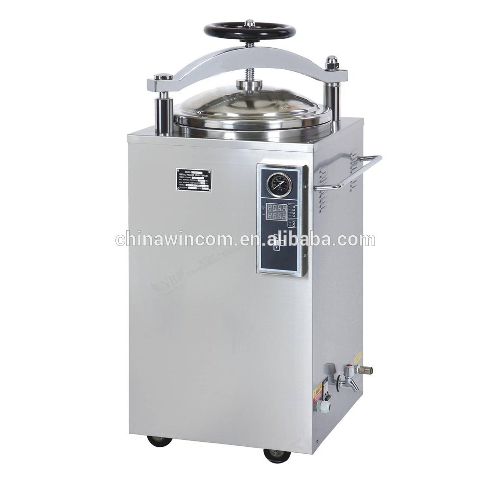 Factory lowest price 35l/50l/75l/100l high temperature vertical dental autoclave