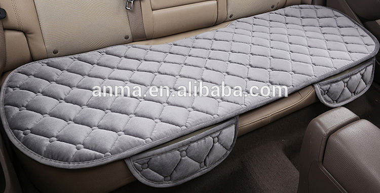 Velvet silicone base auto seat cushion