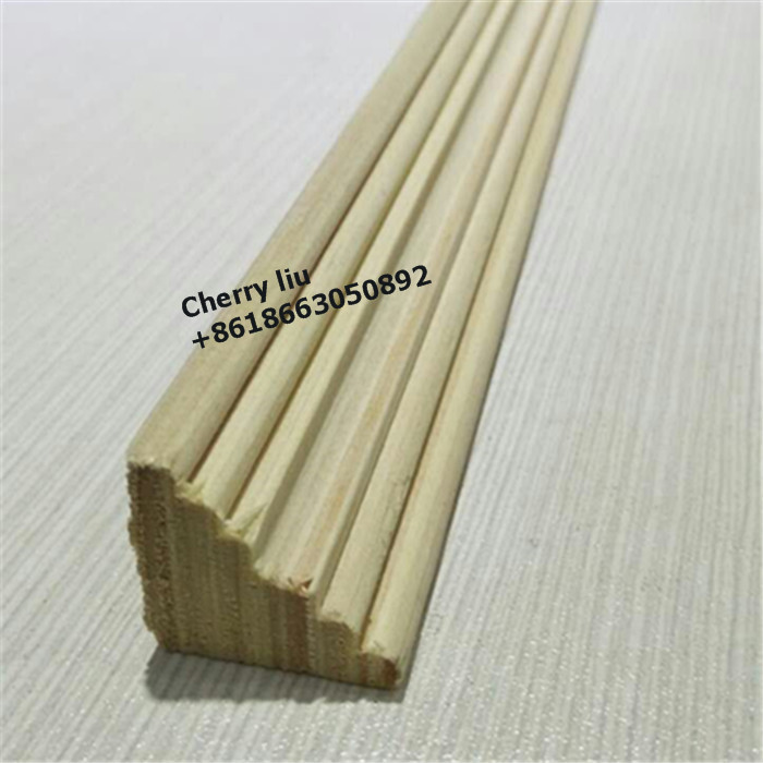 linyi baiyi wood wholesale recon wood beading teak plain wood moulding
