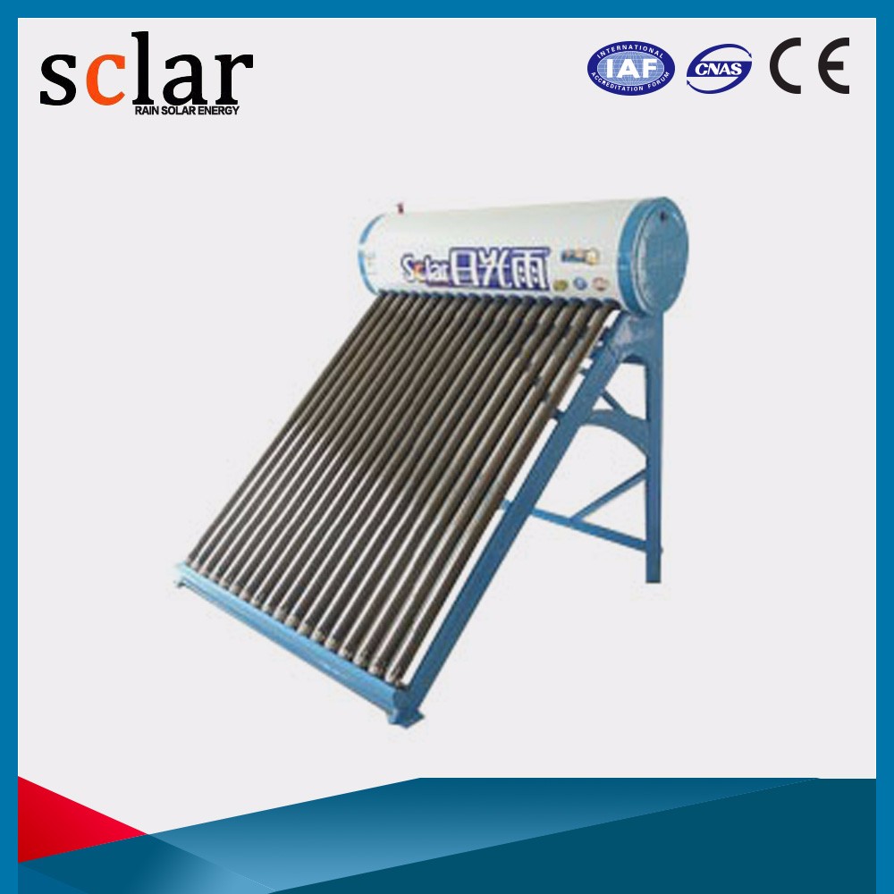 Haining supplier 60-1000L thermosiphon vacuum tube homeuse rooftop solar water heater
