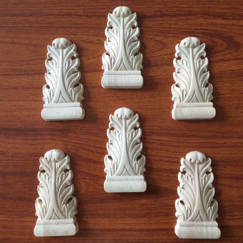 furniture decoration wood embellishment Embossed Acanthus Applique