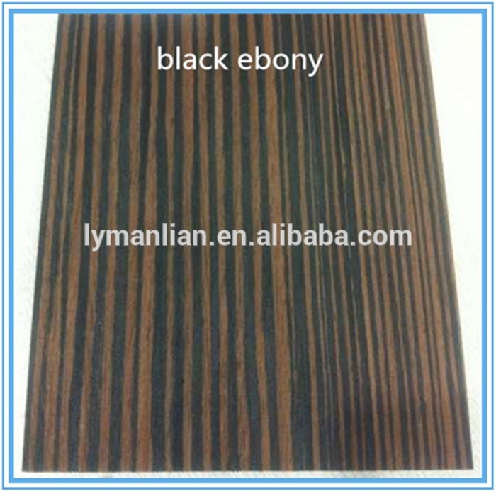 engineered sapele wood veneer/ebony wood price