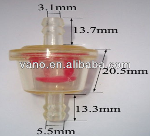 Hot Sale Plastic Motorcycle Fuel Filter