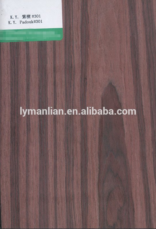 Linyi factory supply crown cut ebony veneer veneers for door