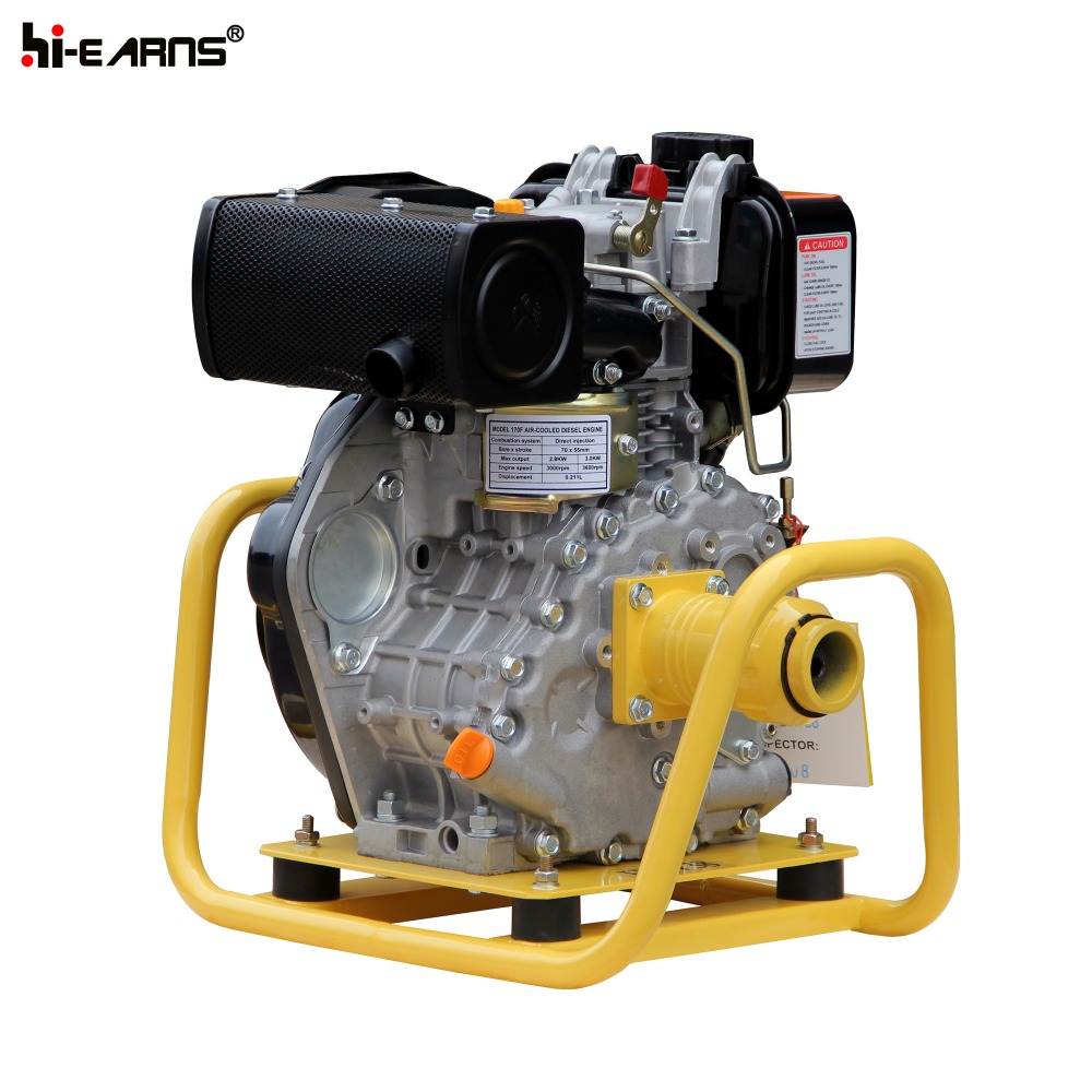 HRV38 Concrete vibrator with 170F diesel engine robin yellow color